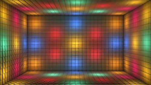 Cubos iluminados de alta tecnología Broadcast Pulsating Room Stage 15