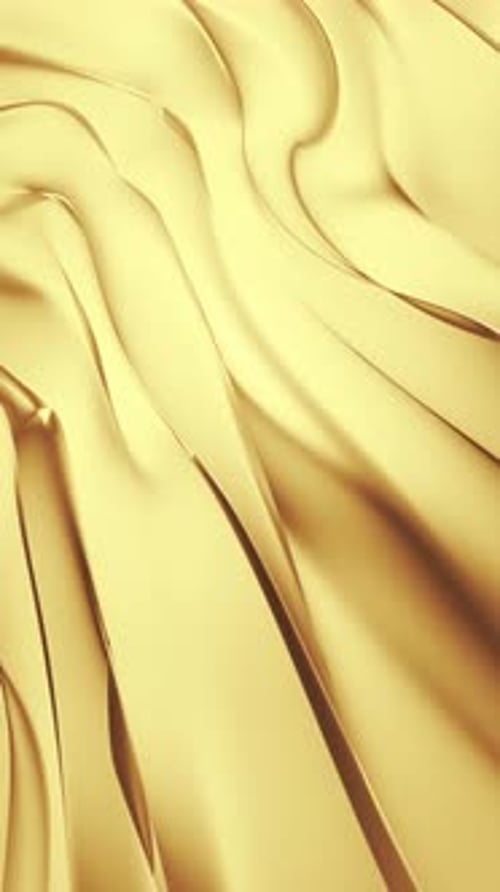 Abstract Flowing Golden Liquid Wave Background