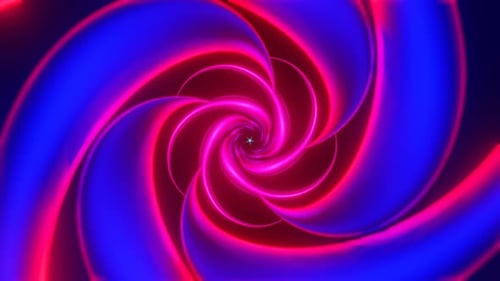 Futuristic Strobe Lights Flash Against an Abstract Colorful Backdrop in a VJ Loop