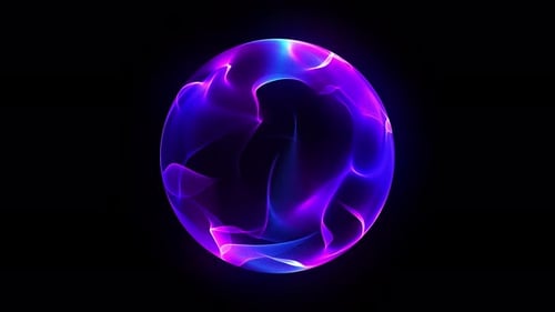 Esfera hecha de partículas. Orbe abstracto. Esfera azul con puntos y líneas de conexión. Tecno de estructura alámbrica