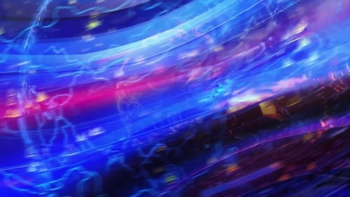 Futuristic Digital Globe Data Network Background Animation