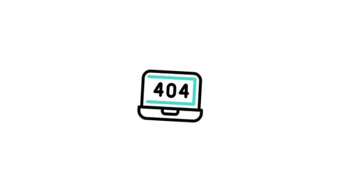 Flat Design Animated UI Icons for Technology and Errors