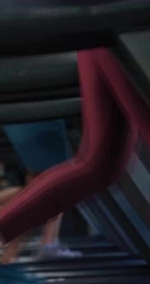 Running, treadmill and woman in gym for exercise, training and cardio workout for endurance