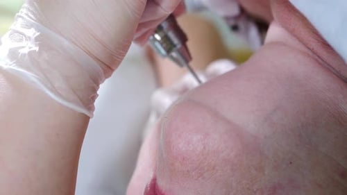 Dermatological Skin Treatment at Doctor's Office