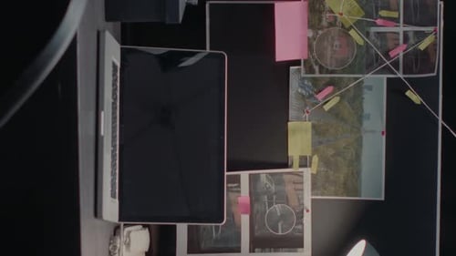 Commission verticale des preuves criminelles vidéo dans le bureau des enquêtes
