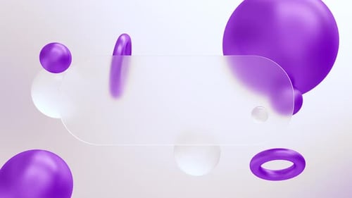 Boucle de panneaux de verre violet propre