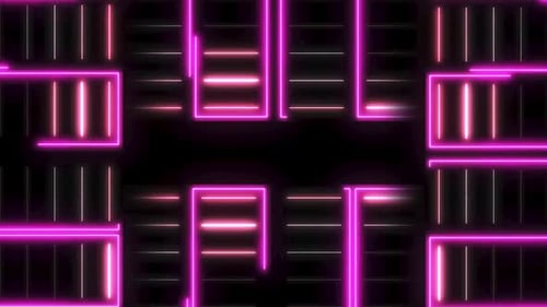 Moving VJ line and square background