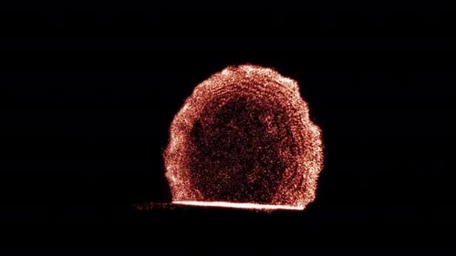 Dynamic Glowing Particle Burst Transition Effect
