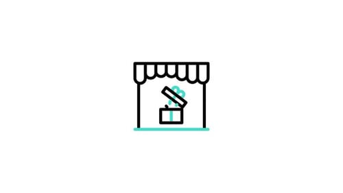 Animiertes Shop-Icon