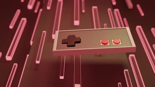 Gamepad Style Retro Game Background