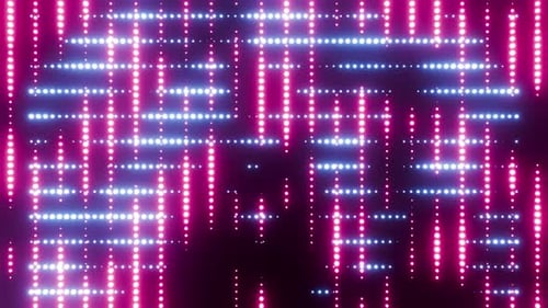 Doubled Colored Pink With Blue Vj Loop Background For Scene