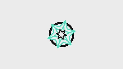 Animiertes Mandala-Symbol V7