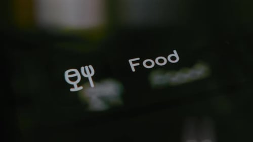 Categoria de alimentos no aplicativo de orçamento e despesas