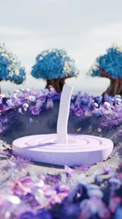 Animation satisfaisante en 3D de Fantasy Forest Loop
