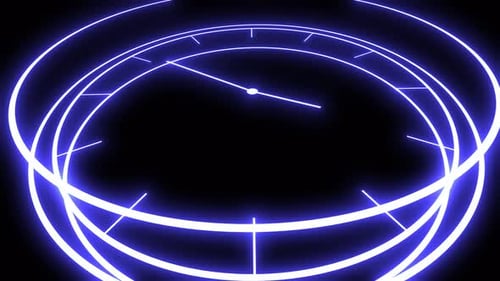 Reloj verde brillante 3D