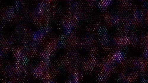 Abstract Iridescent Shimmering Grid Loop Background