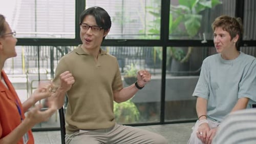 Group Therapy Session for Mental Health Support