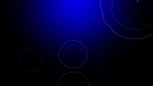Blue Digital Technology Background Loop