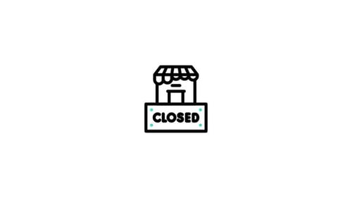 Closed Shop Animated Icon