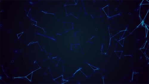 Abstract geometric background. The concept of science, technology, business, space