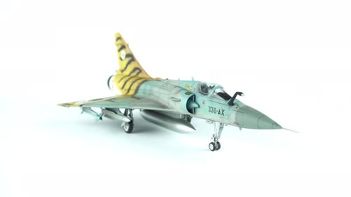 Close Up Of A French Fourth Generation Two Seat Fighter.