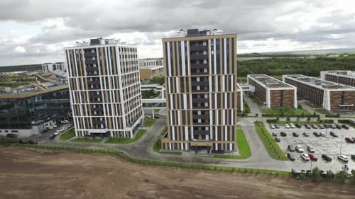 Contemporary Residential Buildings with Sleek Design