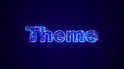 Futuristic Neon Particle Text Reveal