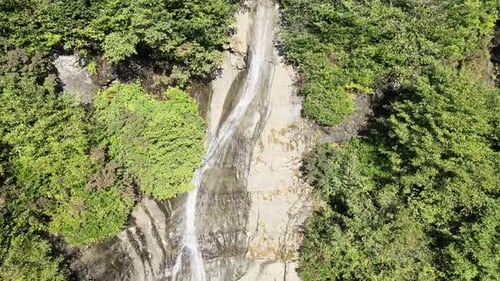 aerial panoramic waterfall