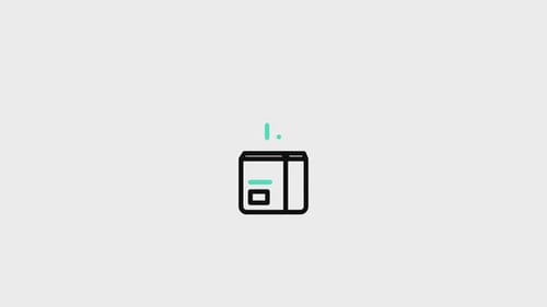 Minimalist Animated Delivery Box and Location Pin Icon