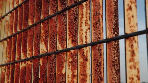 Rusty and Corroded Iron Grate
