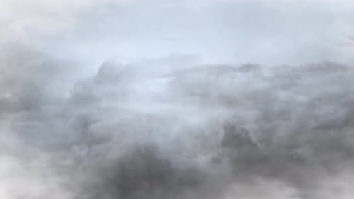 ponto de vista: nuvem branca cinzenta está se aproximando