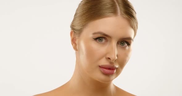Attractive Woman Pouting Suited for Aesthetic Clinic Promotions ...