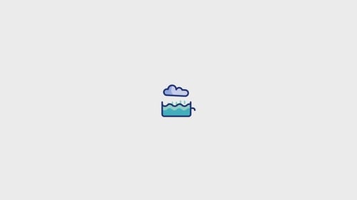 Flat Design Animated Weather Icons Pack