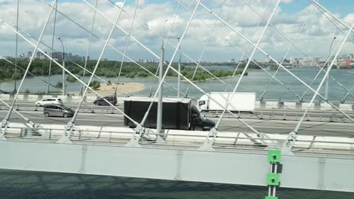 Trucker Deliver Cargo Truck Drive Highway Road Transport Logistic Lorry Freight