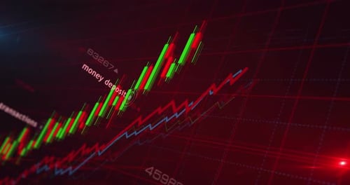 Retail banking money business charts and graphs diagram