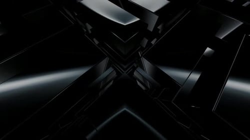 Abstract Corporate Background Loop with Dark Geometric Shapes