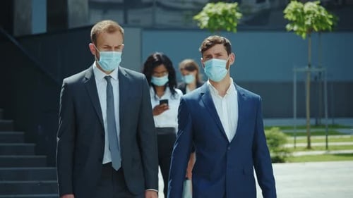 During the Pandemic Professionals Walk Outdoors Engaging in Health and Collaboration Activities