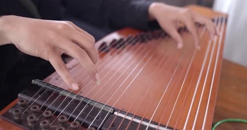 Kecapi - a traditional musical instrument from Indonesia, usually played by plucking like a guitar.