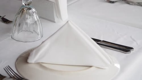 Elegant Table Setting at a Fine Dining Restaurant