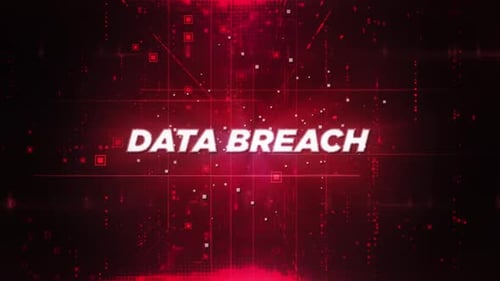 Datenleck Word Matrix Hi-Tech-Hintergrund