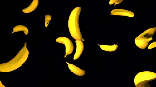 Fallende Bananen mit Alpha 2