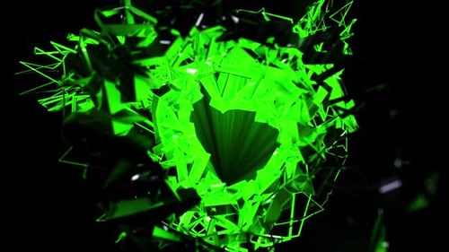 3D Abstract Reflex Background Loop 4k