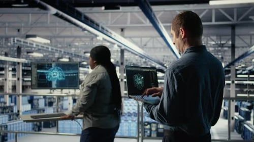 Data Center Engineer Adjusts System Settings to Improve AI Rigs Processing Speed