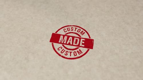 Custom made stamp and stamping