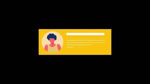 Animated Flat Design ID Card Lower Third