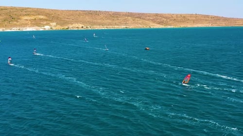Windsurfers Drone Wiev