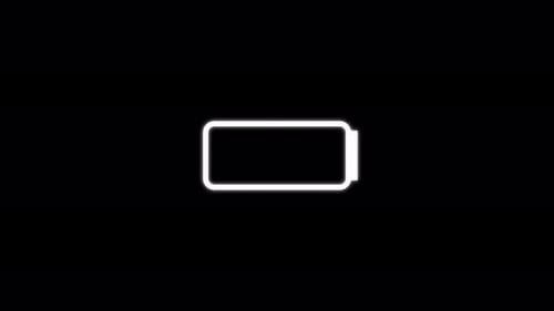 Minimalist Battery Charging Icon Animation Loop