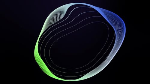 abstract geometric gradient line circle background animation. Vd 81