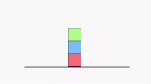3 cubos geométricos que caen 4K