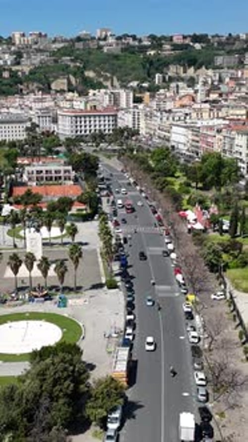 Parc de la Villa Comunale à Naples, Campanie, Italie.